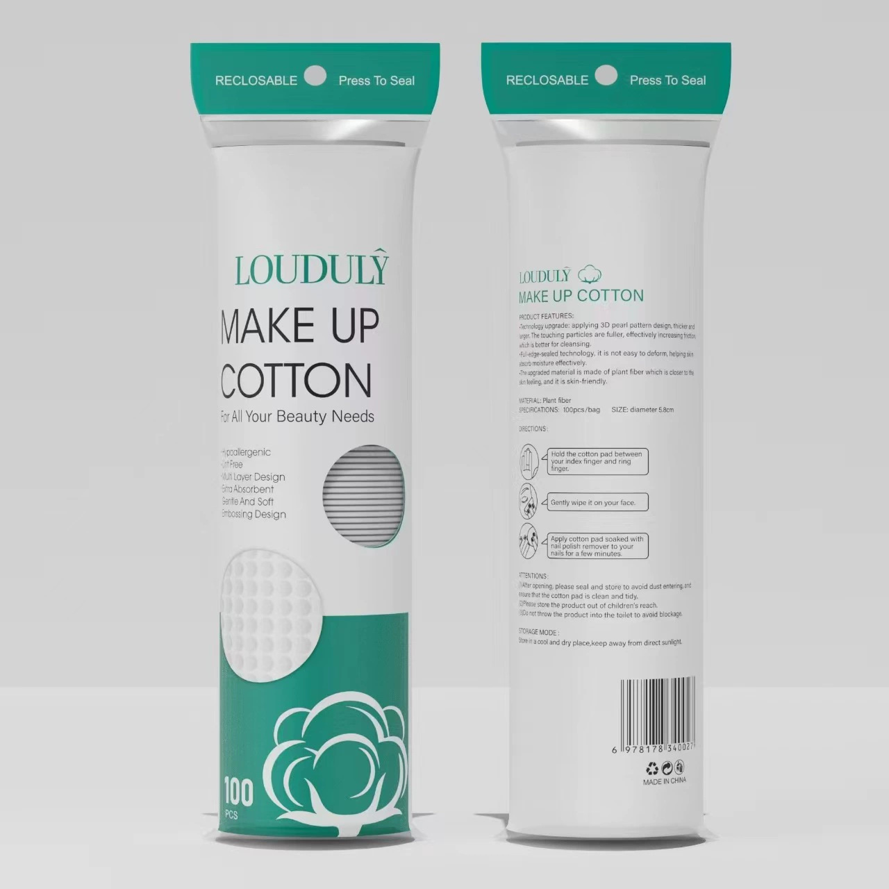 Cotton transfronterizo algodón puro algodón al por mayor pieza redonda de algodón desechable al por mayor algodón grueso suave y suave