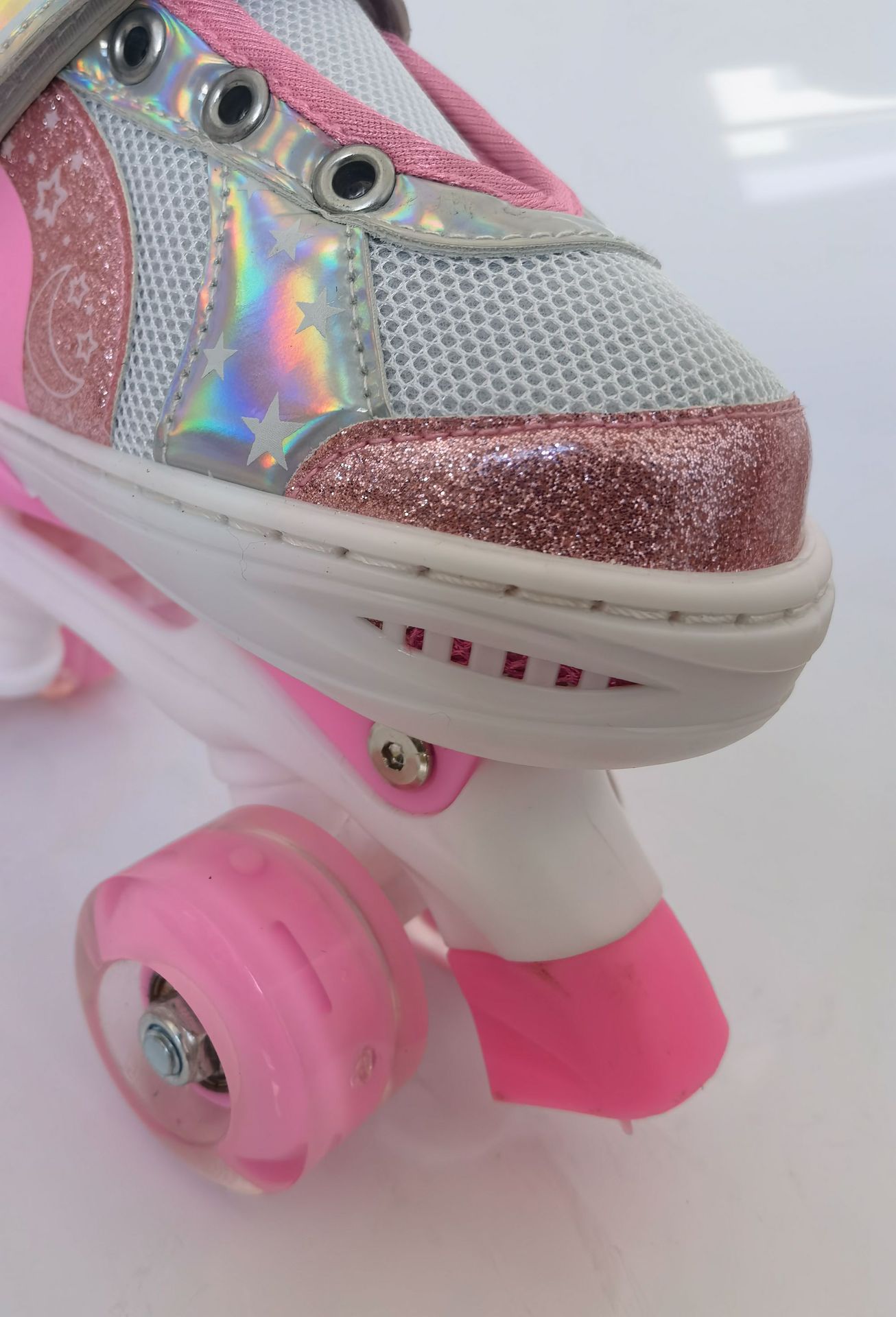 Verstellbare Doppelreihen-Rollschuhe, vierrädrige Inlineskates für Eisbahnen, für Jungen, Mädchen und Grundschüler_voghion.com