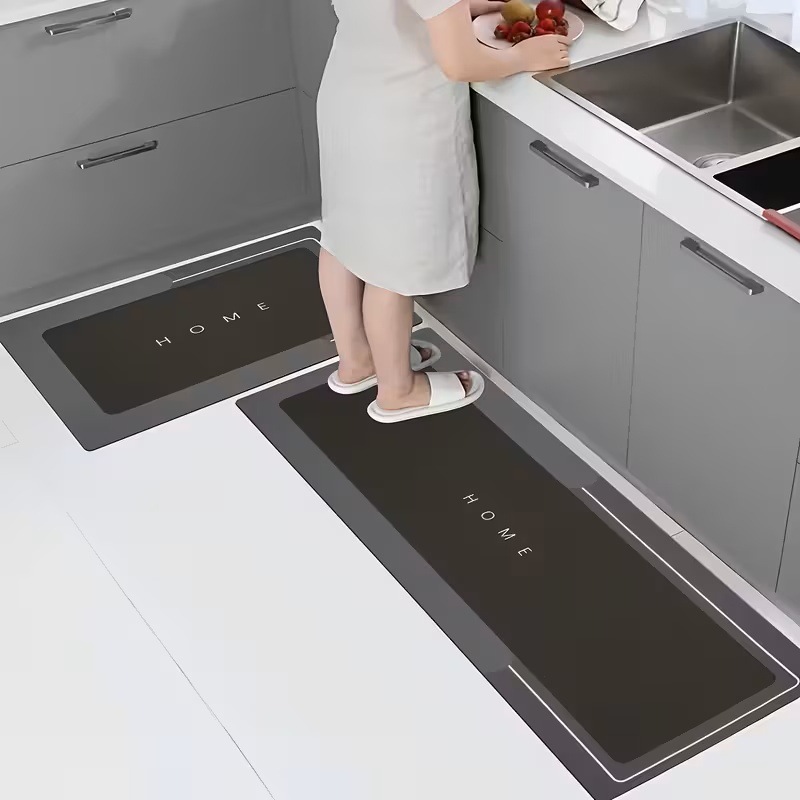 Simple Bathroom Diatomaceous Earth Absorbent Mat, Non-Slip Quick-Drying Floor Mat, Soft Mat for Bathroom Entrance, Water-Absorbent and Dirt-Resistant