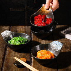 Japanese ceramic tableware small dish kitchen soy sauce vinegar condiment dish creative with dip snack bowl small dish dish