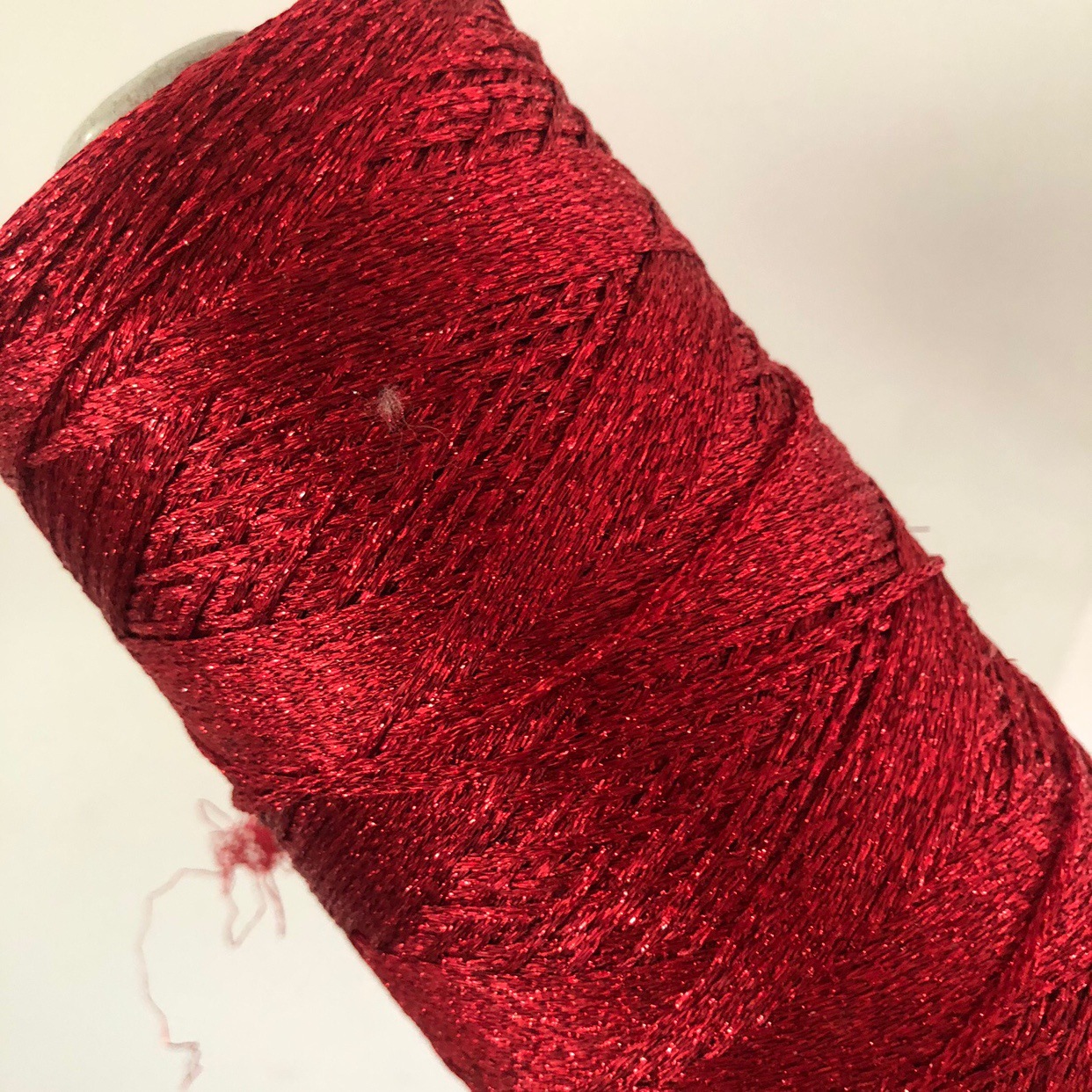 段染空心纱加棉自制镭射水晶爆闪空心纱纱手工编织饰品混合毛线斤