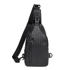 2024 New Men's Chest Bag Korean Style Casual Large Capacity Crossbody Bag USB Multifunctional Business Shoulder Bag Foreign Trade