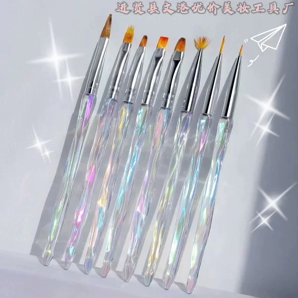 high quality Nail Art Japanese-style Nail Art Aurora Phototherapy Pen Color Drawing Halo Line Drawing Brush Nail Art Shop Professional Brush