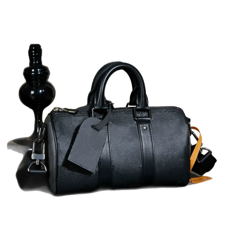 M&LV Donkey высокая версия, мужская сумка-спенсер, черная, Keepall25, сумка через плечо, боковая подушка 25