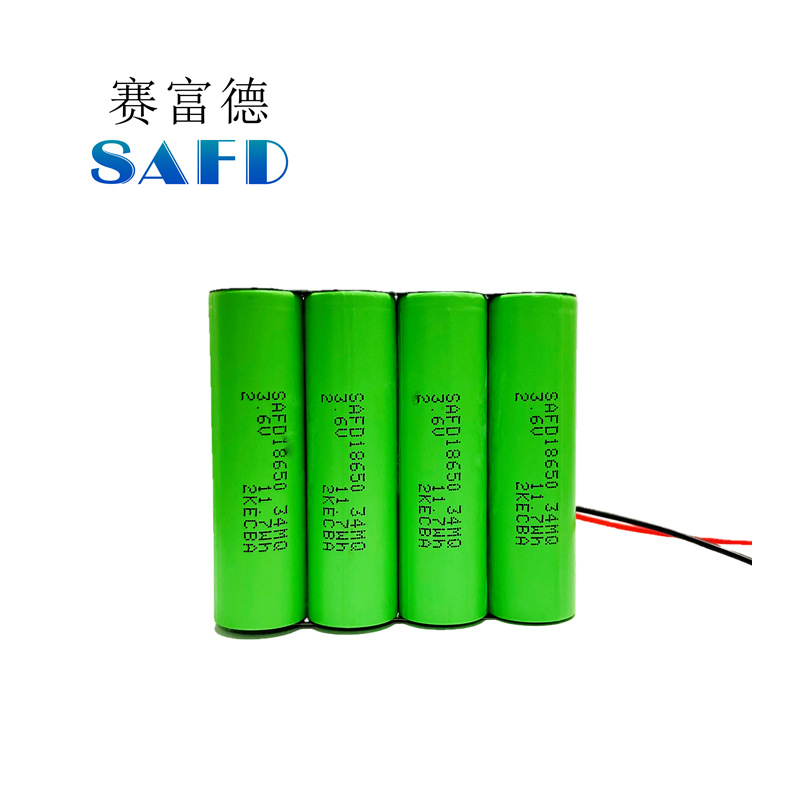厂家批发18650四并电池组 13400mAh3.6V电动工具储备电源锂电池