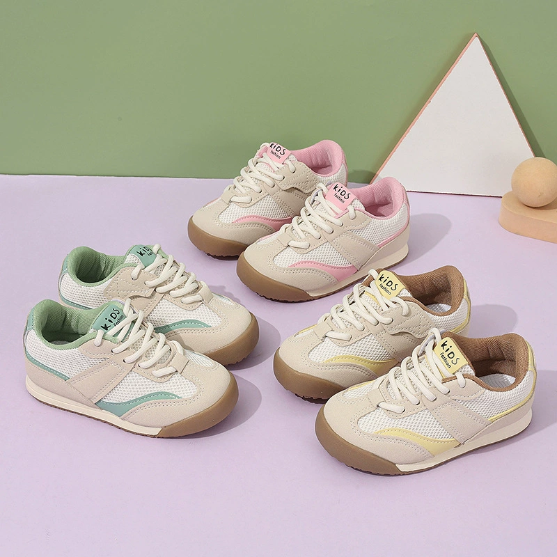 Детская обувь для девочек, спортивная обувь, новые весенние детские туфли 2025 года, мягкие кроссовки для развития мелкой моторики, кроссовки для девочек, кроссовки для бега