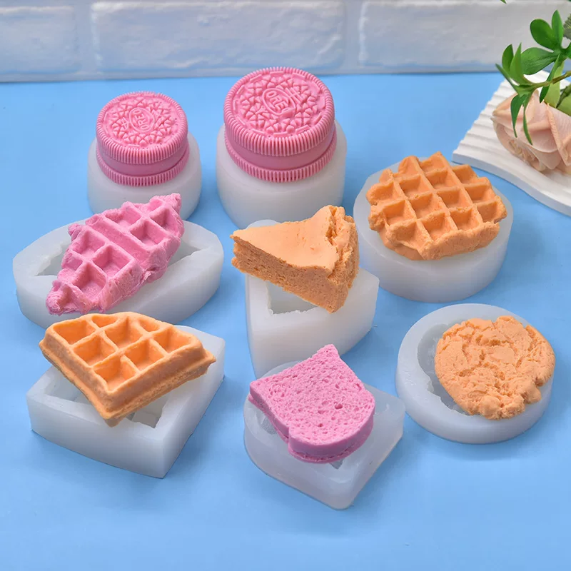 Waffle triangle cake cookie Oreo sandwich cookie shape baking cake mousse silicone mold