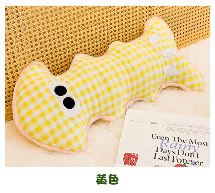 Cross-border dopamine fishbone plush pillow toy for children, long leg-hugging sleeping doll, gift for girls, wholesale