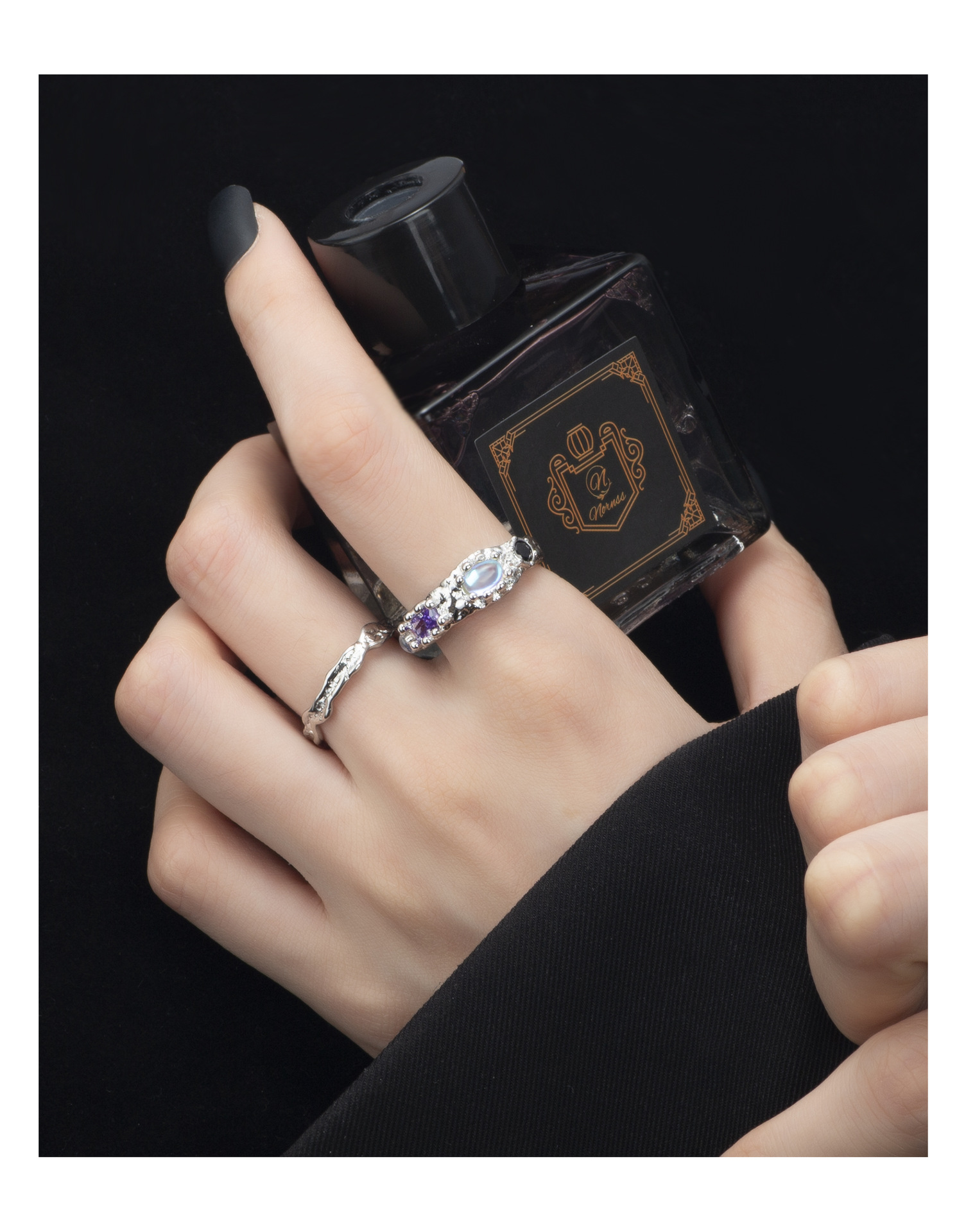 Fashion Geometric Copper Plating Zircon Open Ring