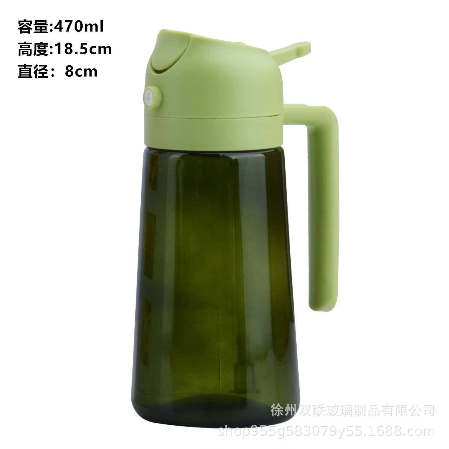 Nuevo tipo de pulverización de doble propósito de vidrio de aceite de pulverización de aceite de cocina doméstica sin colgar aceite a prueba de fugas de aceite de salsa de soja botella de vinagre