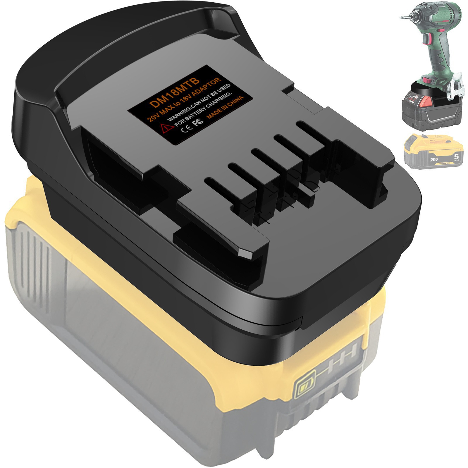 Adaptador de batería de cabello directo del fabricante es compatible con Dewei Mutian MiWatch 100 convertidores de baterías rotativas mutuas image 49