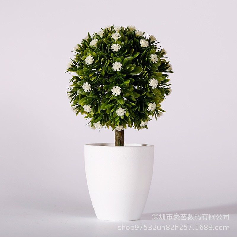 Simulación de plantas verdes, plantas en macetas, comercio electrónico, venta al por mayor, venta directa de fábrica, bola de hierba artificial de plástico, decoración del hogar, decoración del hogar image 19