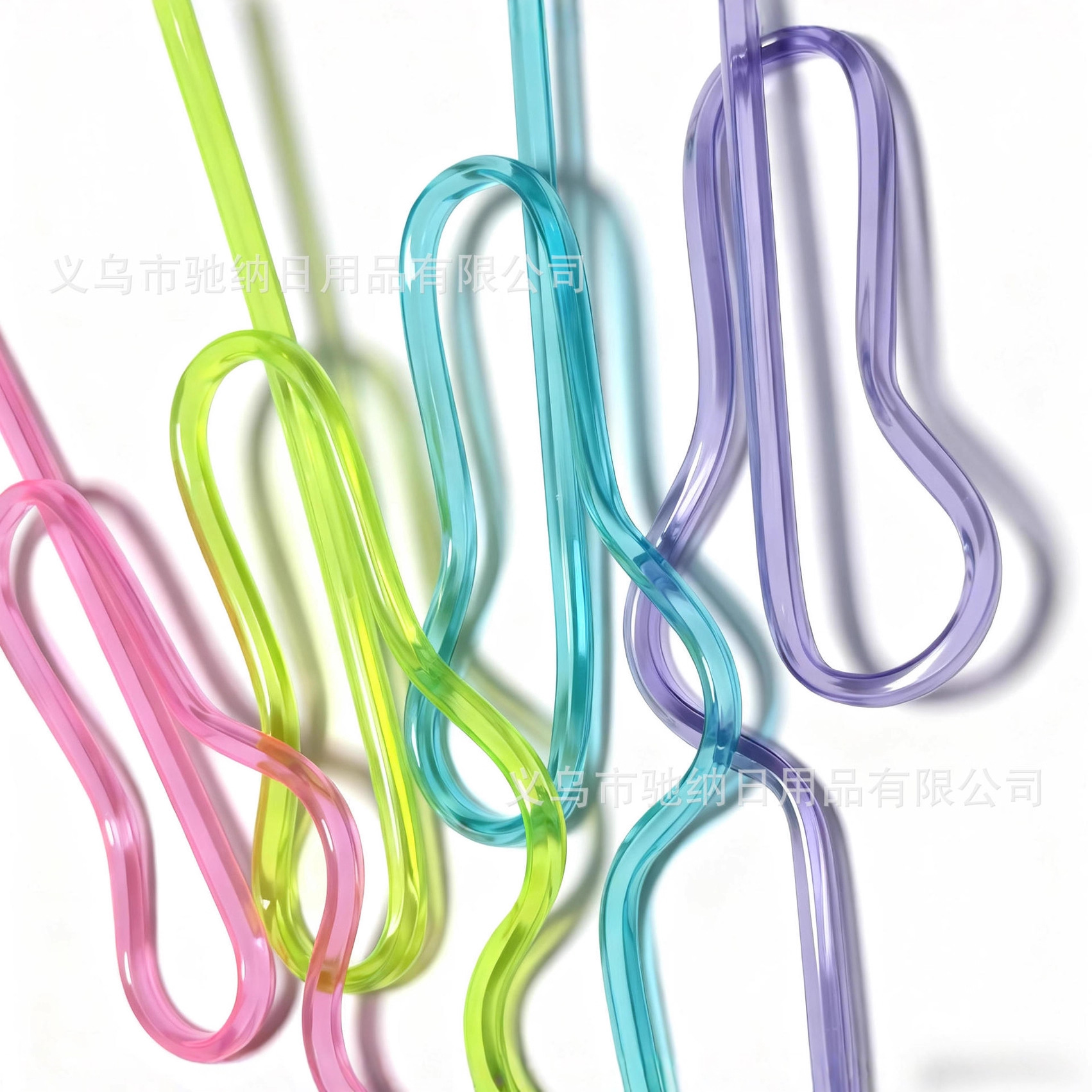 Casas transfronterizas de campana de diseño creativo fiesta fábrica de paja venta directa PET reutilizable diseño paja