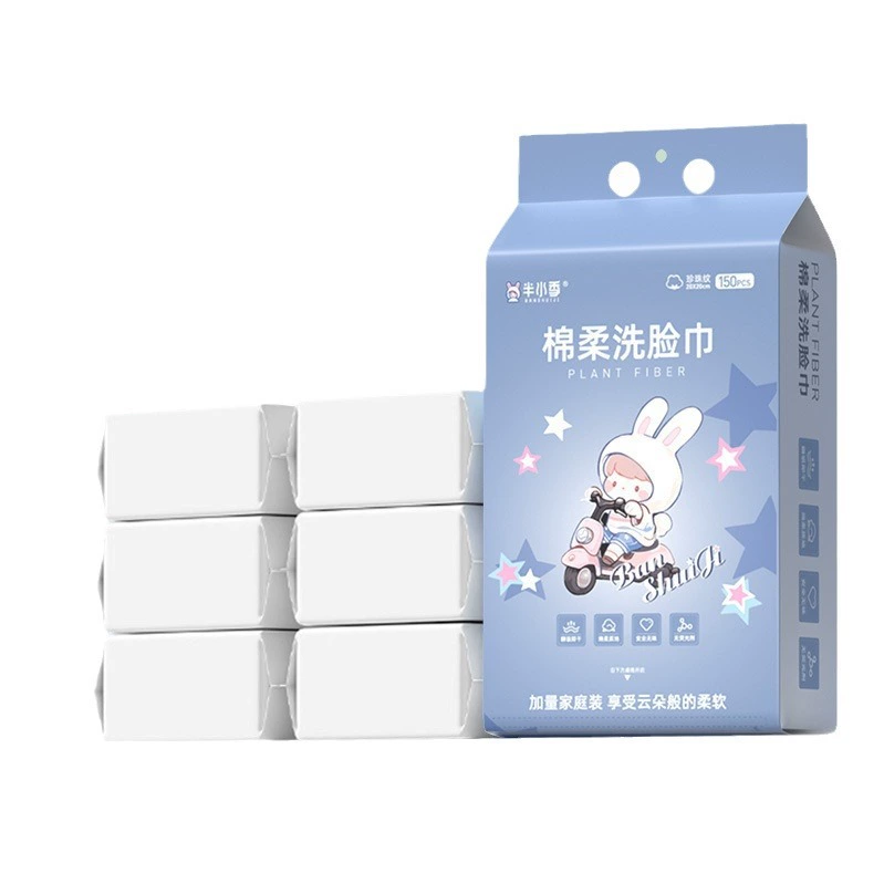 Wet wipes for face washing, cleansing milk, increased thickness