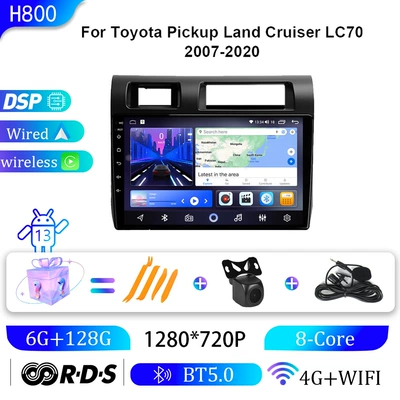 for Toyota 07-20 Lc79: DVD Navigation - 6g128g-9-inch