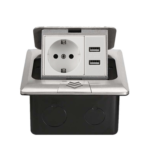 Pop-up network RJ45 ground socket hidden ground plug British standard American standard South Africa information USB floor socket