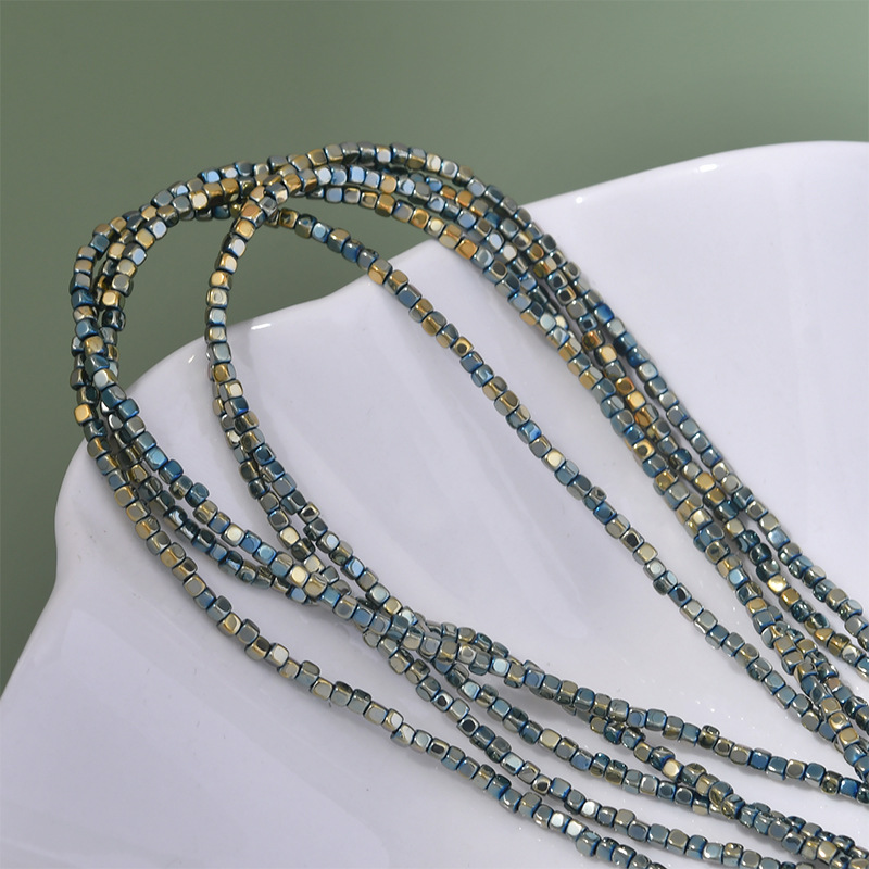 20g Weight Beads Jewelry Making Type 2*2mm Jewelry Making Size DIY Jewelry Accessories Classification 0.6mm Hole Size 210 Pieces Per Piece Quantity Hematite Material Geometric Pattern Plating Design Simple Style Style 210 Pieces Per Piece 2*2mm 0.6mm Hematite Geometric DIY Jewelry Accessories Beads 14