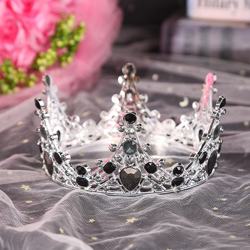 Fábrica directa transfronteriza corona de cabeza de cumpleaños torta de decoración ramo de flores decoración de novia corona de cabeza reina vestido de cumpleaños