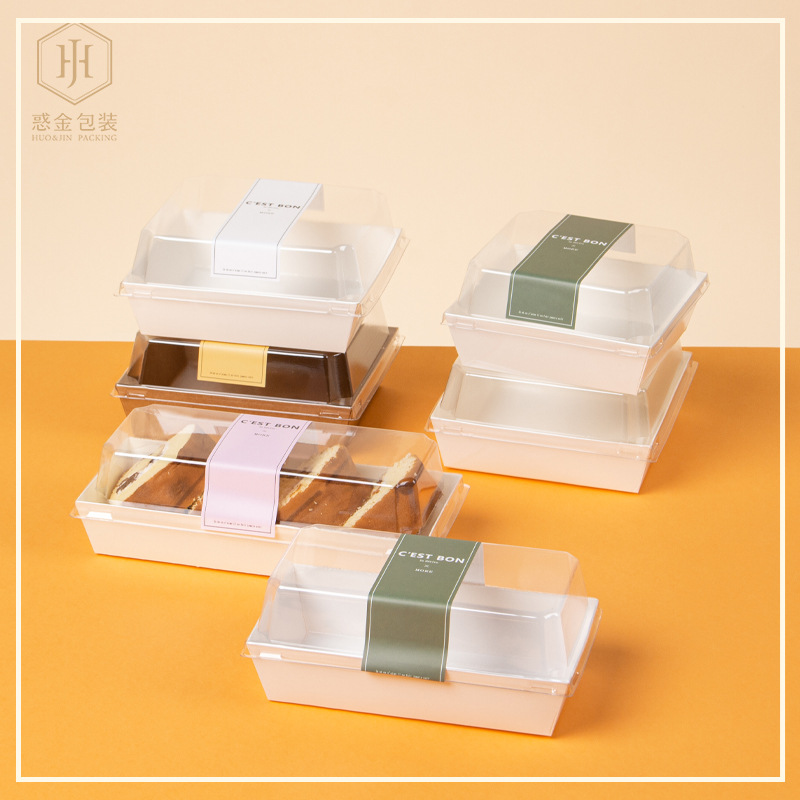 三明治肉松小贝蛋糕卷奶贝雪媚娘泡芙毛巾卷瑞士卷西点盒白色加厚