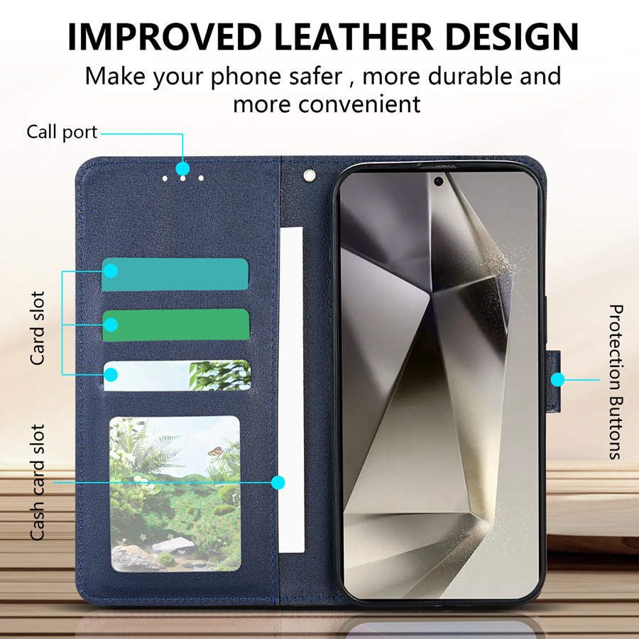 Flip Leather Protective Case With Card Slot For Samsung Series_voghion.com