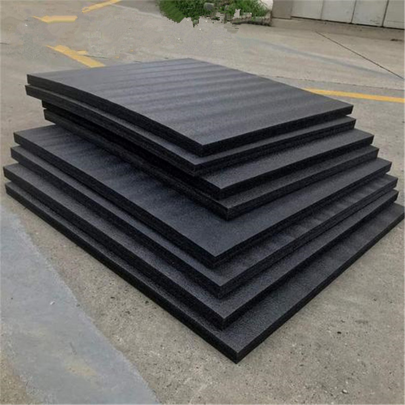 厂家批发黑色epe珍珠棉板材减震海棉减震泡沫棉卷材垫片可分切