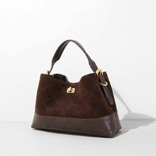 新款秋季磨砂手提包通勤托特包大容量单肩包子母包斜挎包包