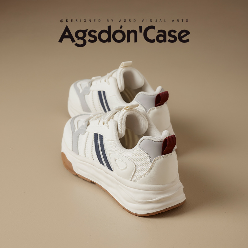 Zapatos Gump para mujeres 2026 nuevos zapatos deportivos de primavera pequeños zapatos blancos con zapatos de entrenamiento de lana