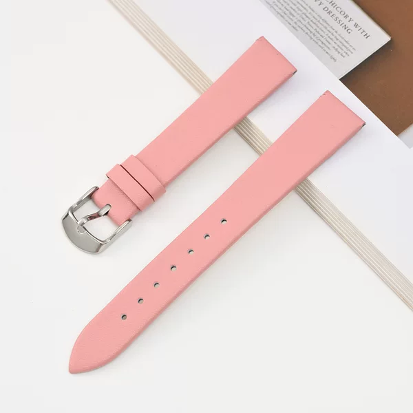 Directly Supplied from the Manufacturer, Calfskin Leather Watch Strap, Flat Plain Weave, Colorful Watch Band, Dropshipping Available, 10-22mm