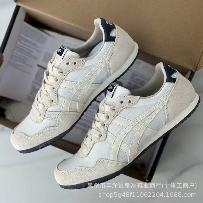 Кеды без шнурков Onitsuka Tiger, кожаные, повседневные универсальные, унисекс