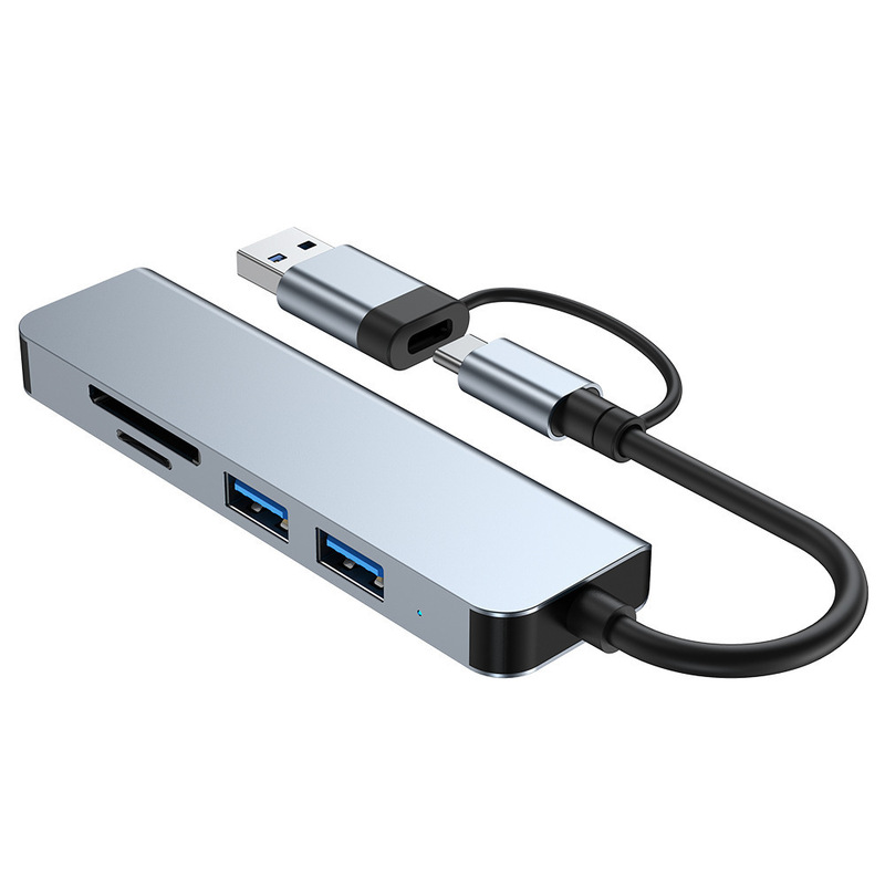 ノートパソコン拡張ドックtype-c拡張器hubハブusb3.0 5 in 1拡張ドック|undefined