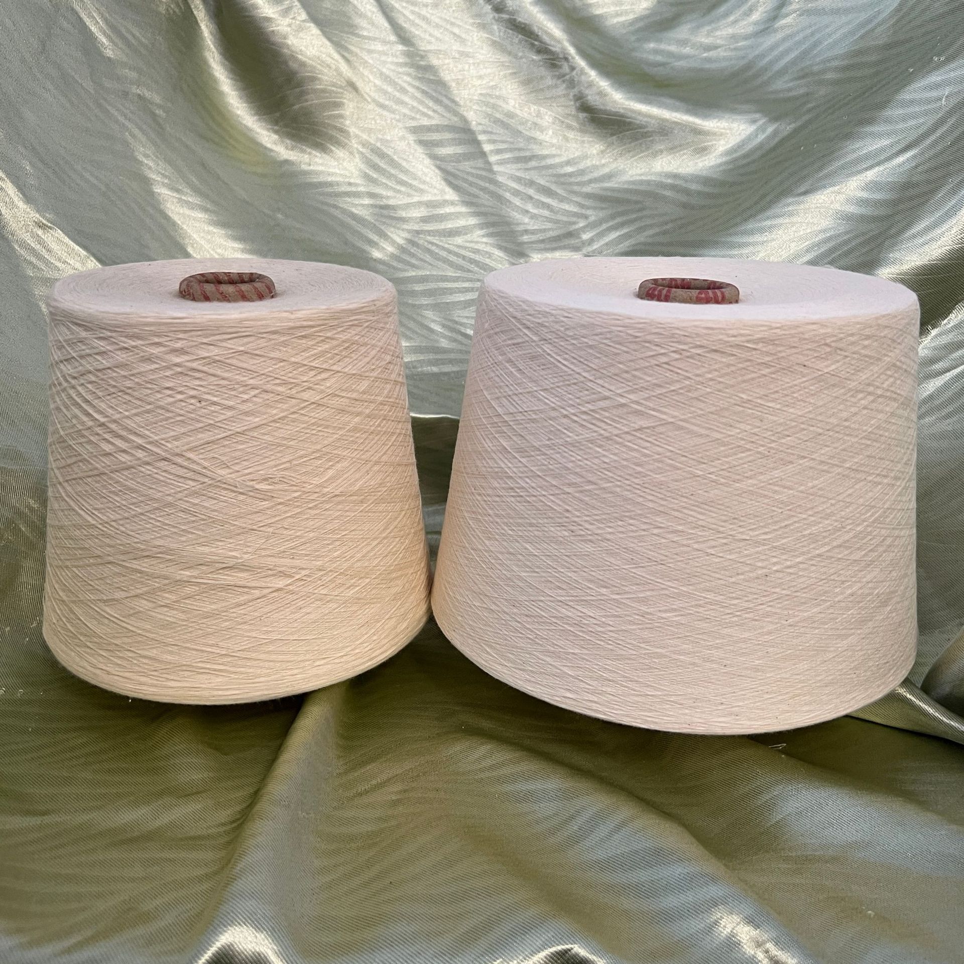 32支纯棉合股纱线 环锭纺普梳全棉机织倍捻编线纱 C32S/2股线