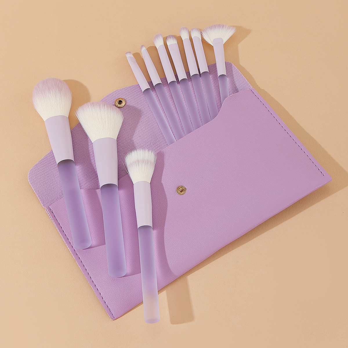 Cuatro Estaciones Verde 13 pinceles de maquillaje super suave resaltar corrector sombra de ojos Cangzhou Fix mismo estilo cepillo de maquillaje bolsa de tela traje