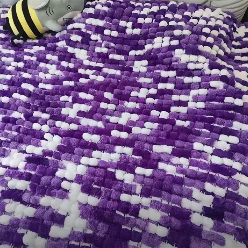 향기로운 보라색_실볼 5개 + 도구 (뜨개질 스카프 1.6m * 16cm )