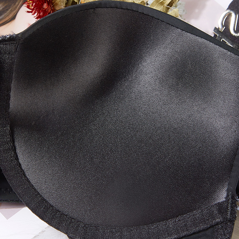 Nuevo Comercio exterior grande diamante carta sujetador traje sexy ropa interior mujeres push up chica ajustable brillante sujetador traje