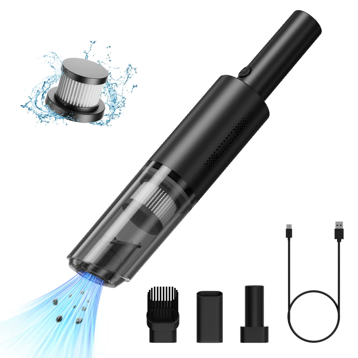 Автомобильный беспроводной пылесос Автомобильный портативный пылесос высокой мощности мини маленький автомобиль для дома двойного назначения