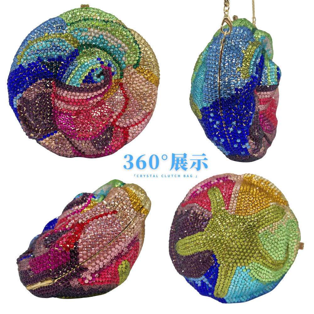 Seleccione estrictamente Flower crysta lbag flor flor de diamante bolsas de cena de diamante de fondo plano bolsas de mano de flores de banquete para mujeres