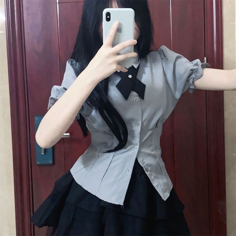 (2개) 좋은 품질 3 피스 세트 2024 새로운 작은 순수한 대학 스타일 여성의 짧은 치마 일본어를 세트 싶어