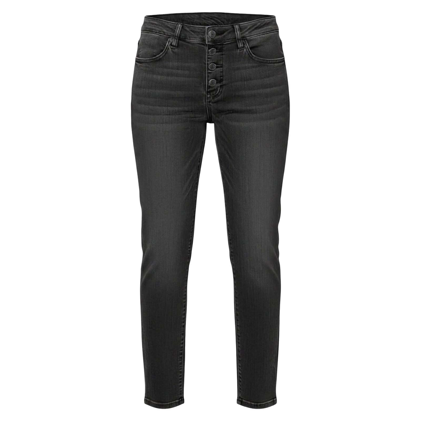 Jeans Rectos de Tiro Alto para Mujer, Mezclilla de Algodón, Sin Elasticidad, para Uso Casual