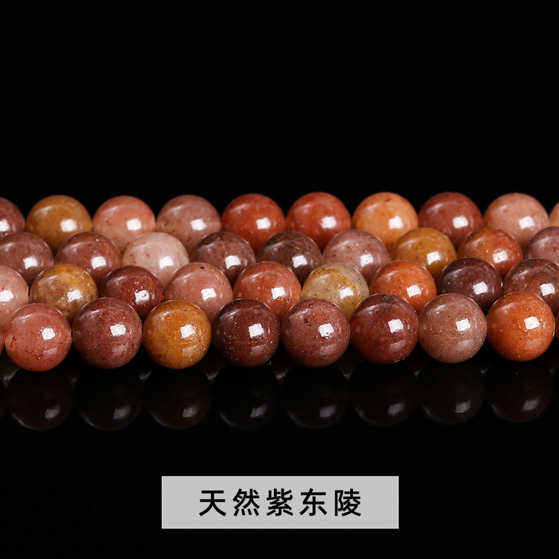 晶索天然石多材质散珠合集 圆珠串珠配件散珠玉石diy饰品手串配饰|undefined
