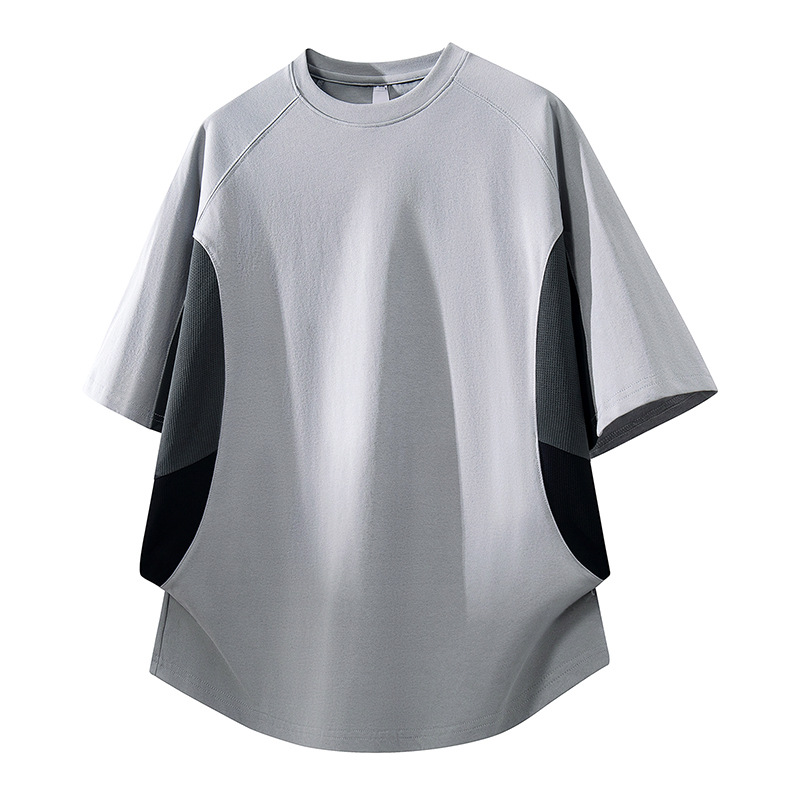 Round-neck short-sleeve t-shirt for men and women, 2026 summer thin style, trendy brand, loose fit, sporty casual base shirt