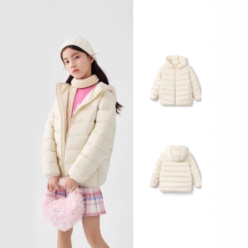 White Duck down Children's Lightweight down Jacket in Candy Colors with Hood for Boys and Girls, Suitable for Toddlers, Small, Medium, and Large Children White Duck down Children's Lightweight down Jacket in Candy Colors with Hood for Boys and Girls, Suitable for Toddlers, Small, Medium, and Large Children