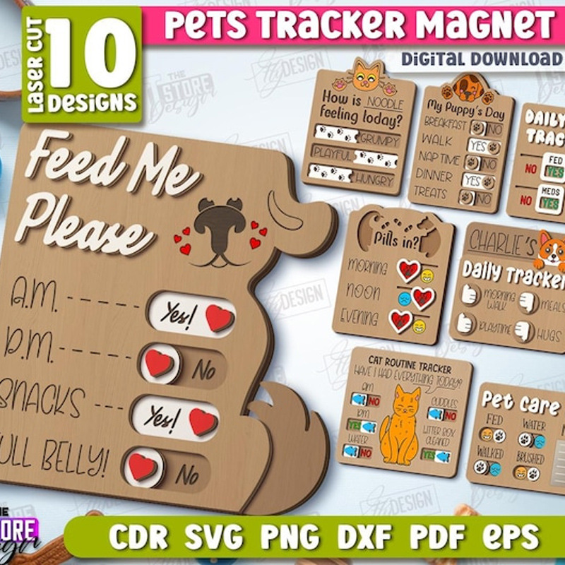跨境新品 Personalized Pet Tracker 个性化宠物追踪器木质工艺品|undefined