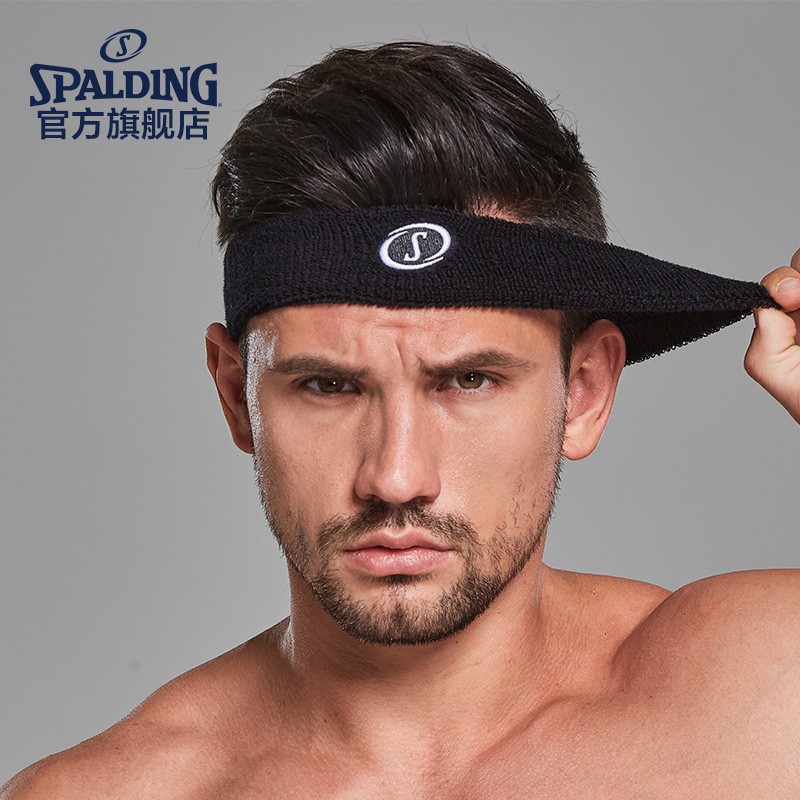 Spalding motion Headband men and women Sweat ventilation cotton material Headband run Bodybuilding Antiperspirant Hair band SP8014