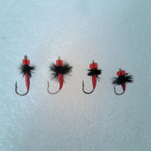 Poisonous mosquito hook mini fly hook pure hand-made sub-micro hook small insect hook horse mouth white strip fake bait wholesale