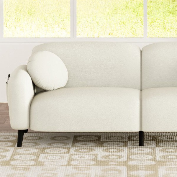 Estilo japonés sofá de cuero nórdico pequeño estilo simple moderno de sala de estar de tres personas sofá artístico de cuero