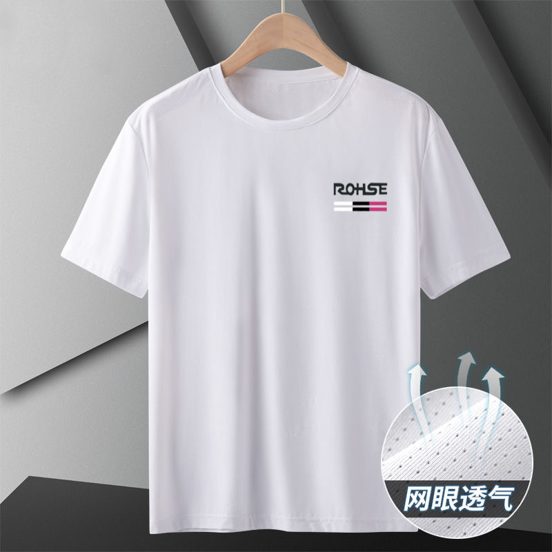 Camiseta deportiva para hombre, estilo verano 2026, de seda helada, malla fresca, transpirable, con protección solar y secado rápido, para parejas. image 4