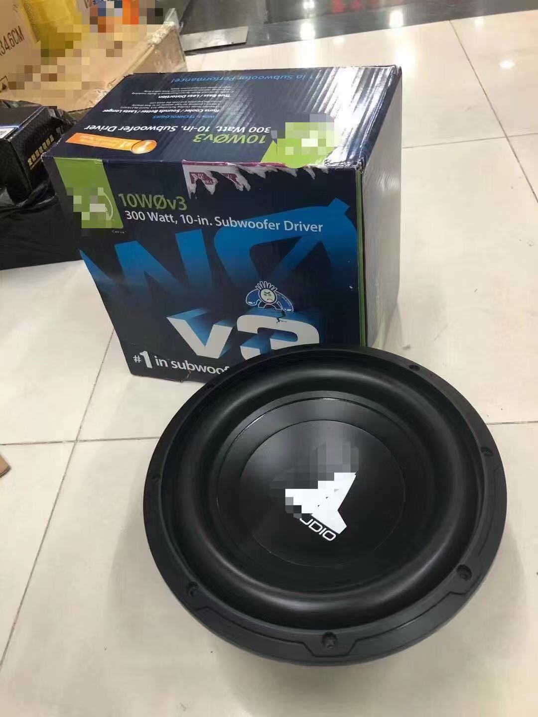 American Brand 10W0 V3 10inch Passive Box Subwoofer Speaker Unit Car Audio Heavy Bass
