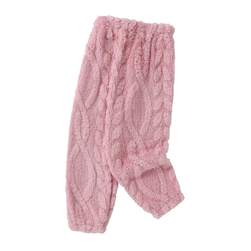 Foreign Trade Coral Fleece Autumn and Winter Children's Pajama Pants Girls Boys Baby Children's Jacquard Pajama Pants Single Pants Foreign Trade Coral Fleece Autumn and Winter Children's Pajama Pants Girls Boys Baby Children's Jacquard Pajama Pants Single Pants