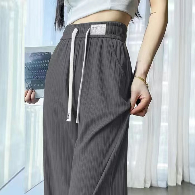 欧棉绒阔腿裤女加绒裤子冬季2025新款秋冬小个子加厚窄版直筒女裤|undefined