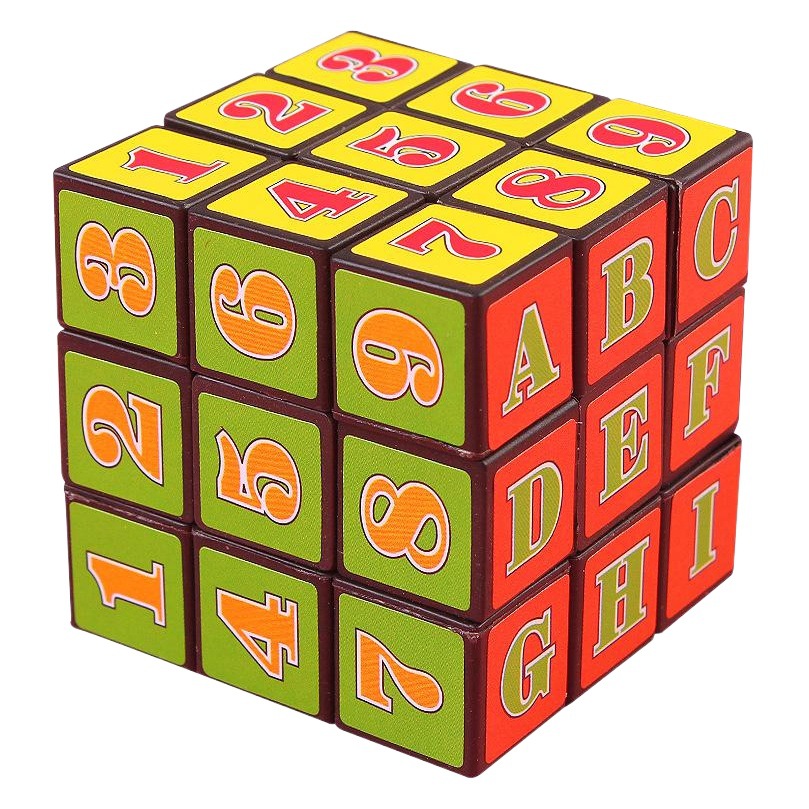 5,3 cm de los niños de tercer orden Cubo de Rubik rompecabezas digital Cubo de Rubik principiante padre-hijo juguete interactivo fábrica Venta Directa lote